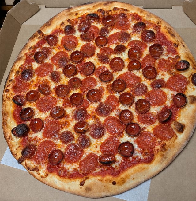 Pepperoni Lovers Pizza Large.