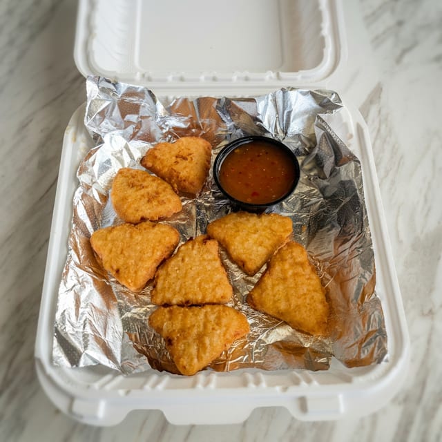 Mac N' Cheese Wedges.
