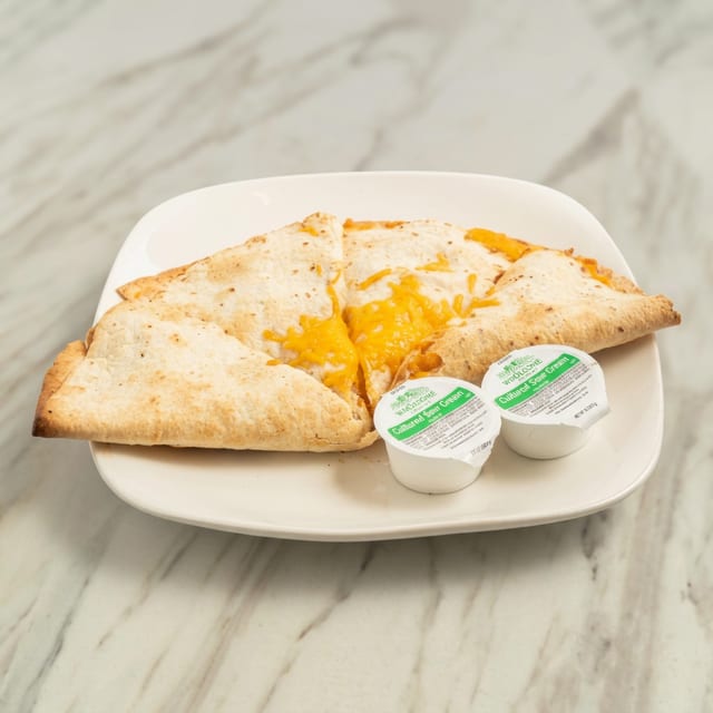 Regular Chicken Quesadilla.
